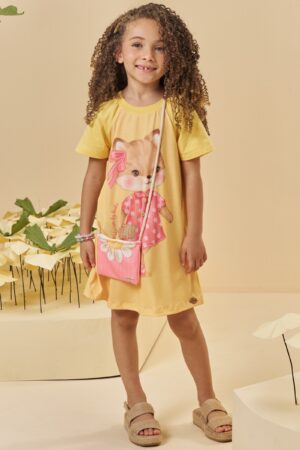 Vestido Kukiê com Bolsa